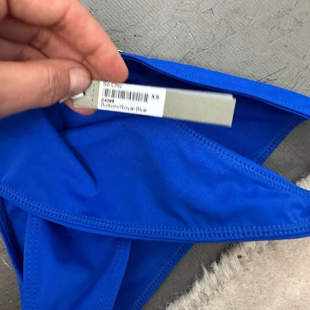 Gooseberry So Chic Bikini Bottom In Royal Blue Size S